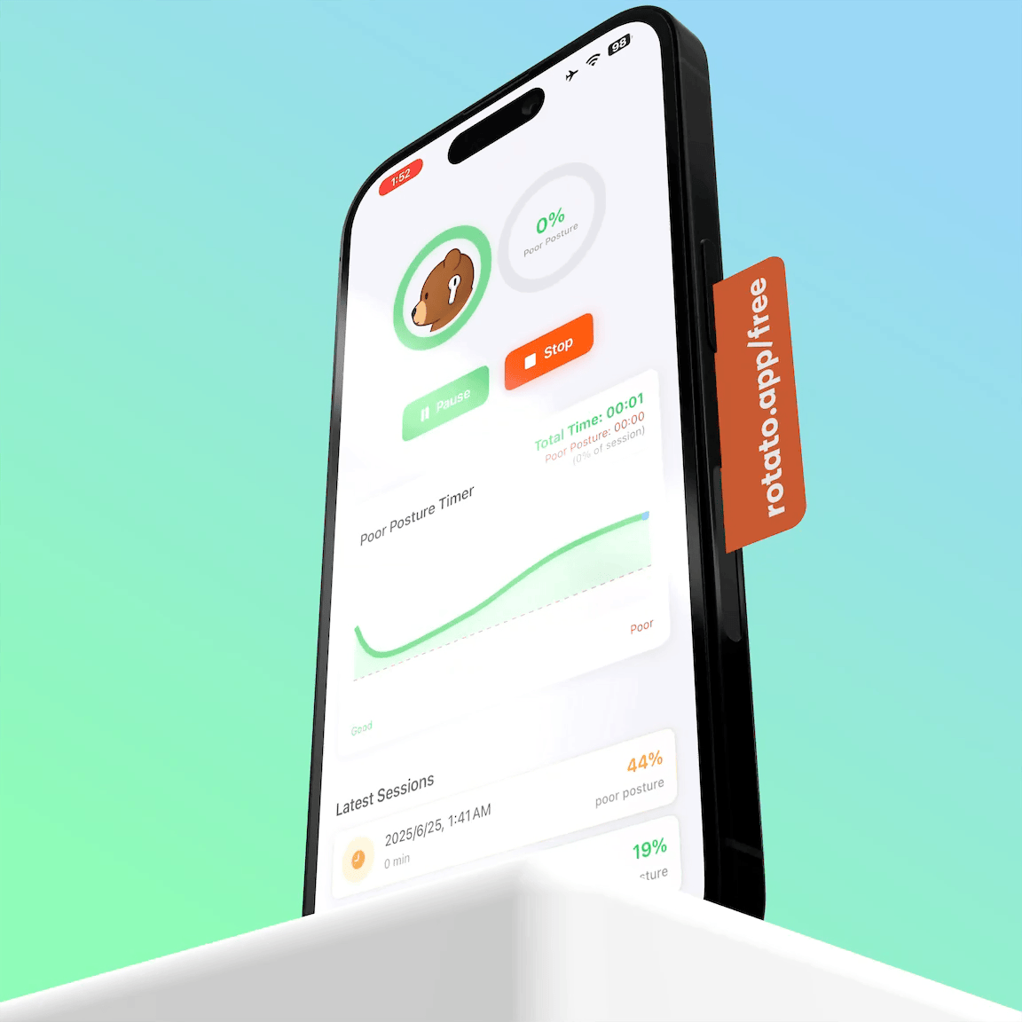AirPosture app interface